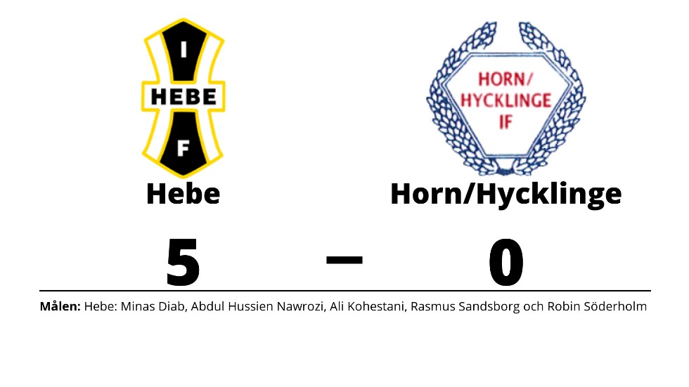 IF Hebe vann mot Horn/Hycklinge