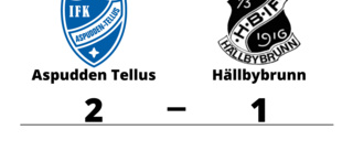 Förlust med 1-2 för Hällbybrunn mot Aspudden Tellus