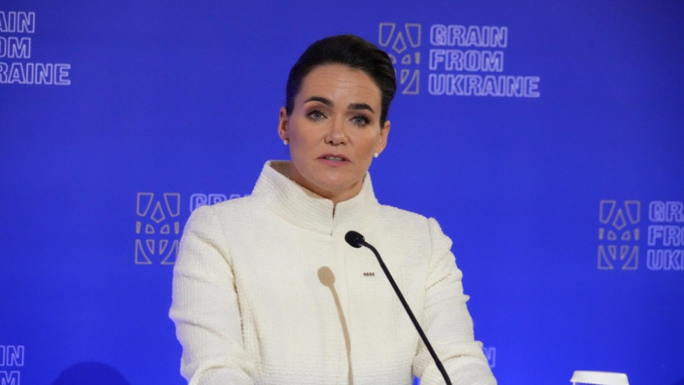 Ungerns president Katalin Novák. Arkivbild.