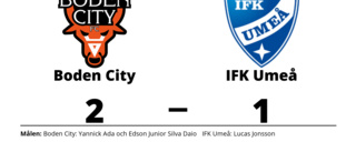 Boden City besegrade IFK Umeå på hemmaplan