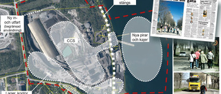 Vill bygga om cementfabriken i Slite – och stänga av Storgatan