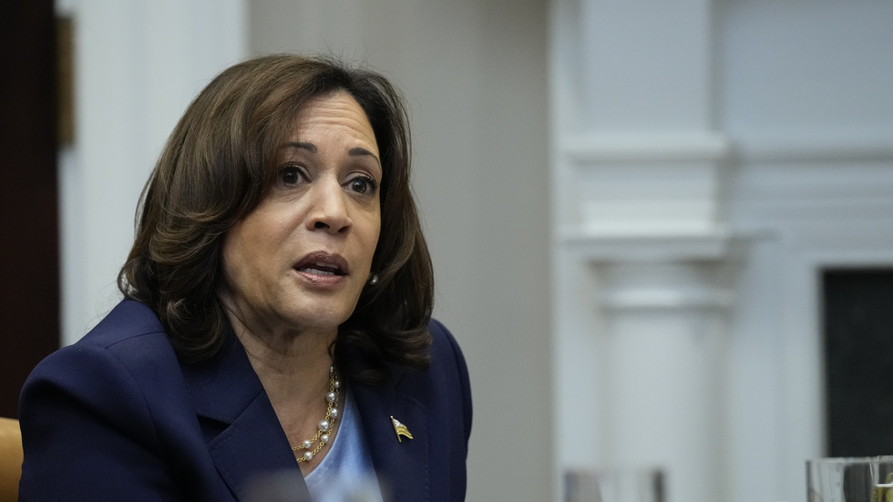 USA:s vicepresident Kamala Harris säger att USA inte kommer att sända stridande trupp till Israel och Gaza. Arkivbild.