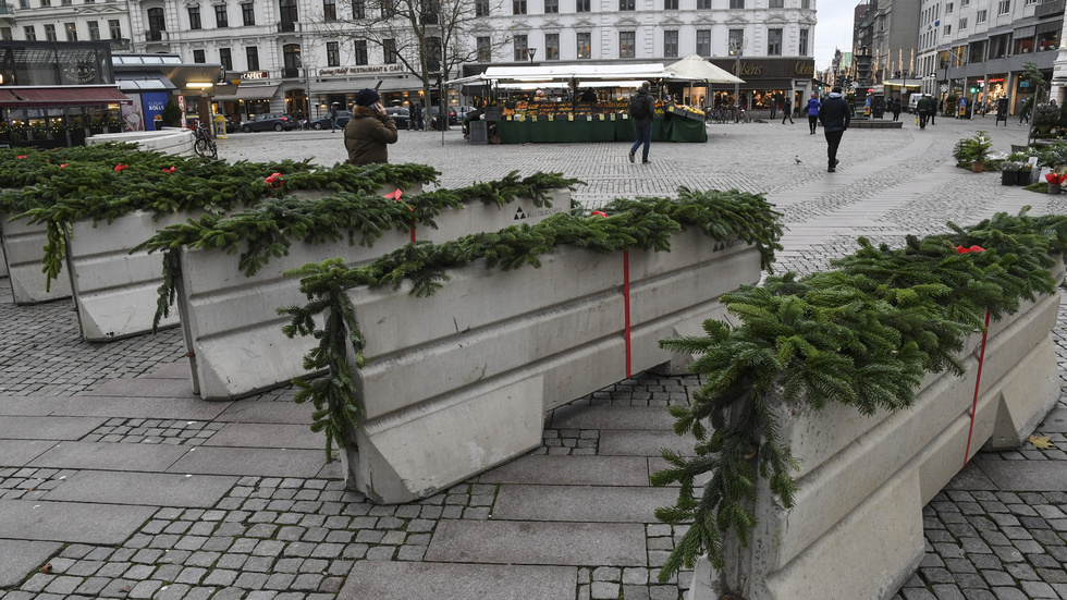 God Jul. Men bara om det finns terrrorhinder som i Malmö. I mindre städer utan betonggrisar kan julmarknader snart vara ett minne blott.