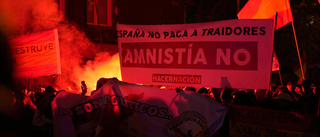 Våldsamma protester i Madrid mot amnesti