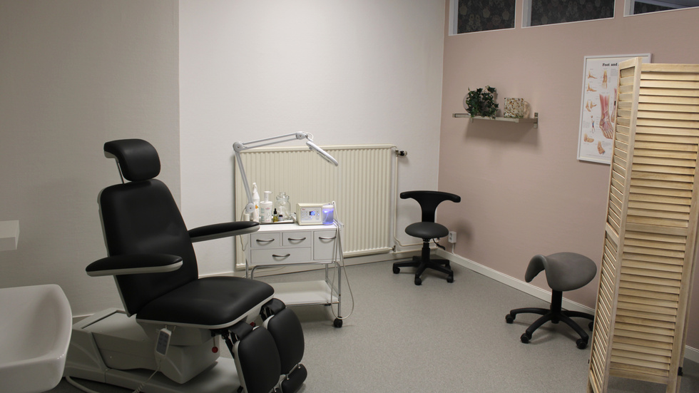 Behandlingsrummet i lokalerna, där Annica Dehlin kommer att ta emot kunderna och ge behandlingar. 