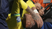 Skadad Neymar i tårar – Brasilien föll tungt