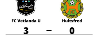 Hultsfred förlorade mot FC Vetlanda U