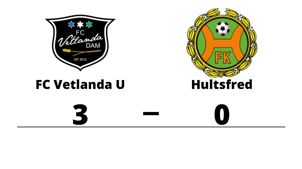 FC Vetlanda Dam U vann mot Hultsfreds FK