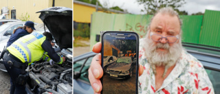 Pensionerad traktortomte fann sin stulna bil på skroten