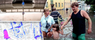 Uppsala dåligt rustad för framtida skyfall – kan dela staden