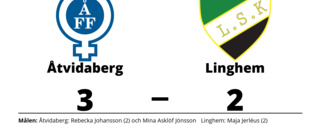 Rebecka Johansson gjorde två mål när Åtvidaberg vann