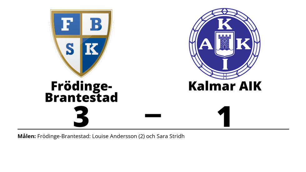 Frödinge-Brantestad SK (9-m) vann mot Kalmar AIK FK (9-m)