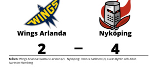Wings Arlanda tappade matchen i tredje perioden mot Nyköping