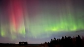 Ljusfenomenet på östgötska himlen fångades på video