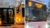 Flera bussar krockade i halkan i Linköping: "Haft stora problem"