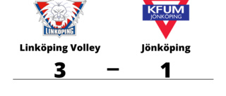 Seger med 3-1 för Linköping Volley mot Jönköping