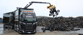 42 000 ton gamla däck ska återvinnas – i grannlänet