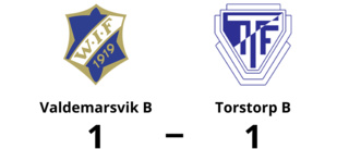 Yman poängräddare för Valdemarsvik B - i 89:e minuten mot Torstorp B