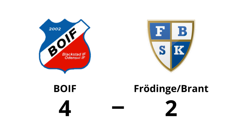 B.O.IF vann mot Frödinge/ Brant SK