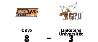 Linköping Universitet utklassat av Onyx borta - med 3-8