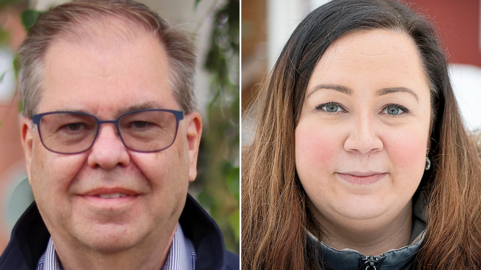Oeniga. Lars-Åke Holmgern (KD) och Charlotta Jansson Enqvist (M) är oppositionspolitiker i Norsjö utan samsyn.