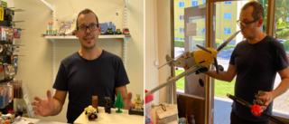 Joel och sonen delar passionen för lego – öppnar butik