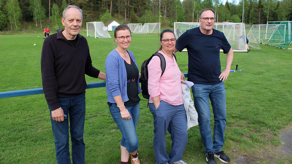 Jörgen Nilsson, Ylva Nyberg, Linda Bengtsson och Tomas Gränshagen är fyra av fem medlemmar i klassfotbollskommittén i Virserums SGF.