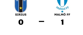 Malmö FF vann uddamålsseger mot Sirius