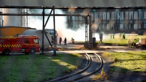 Fiktiv olycka med kemiskt utsläpp på industriområdet i Luleå •&nbsp;"Känns bra att testa vår beredskap"