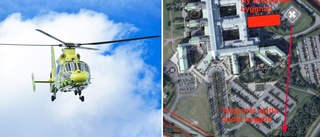 Ny helikopterplatta på Sunderby sjukhus