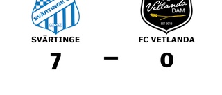 Målfest för Svärtinge hemma mot FC Vetlanda