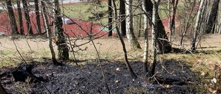 Flera småbränder i skogsparti – räddningstjänsten tror att barn busat