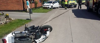 Mopedist slungades 15 meter vid olycka