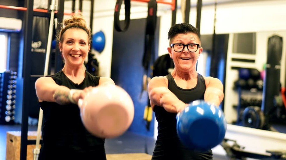 Cecilia Ståhlhandske och Ingela Koponen lägger stor vikt vid träningsglädje på sitt kommande hälsoevent.