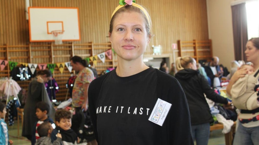 Emma Blixt, en av arrangörerna bakom succén Begagnatmarknad för barn.