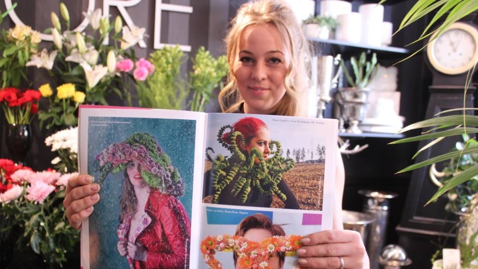 Klara Kågefors är en av två nordiska florister som fått med bidrag i brittiska Fusion Flowers Magazine.
