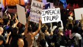 I NATT: Protester mot den nya presidenten