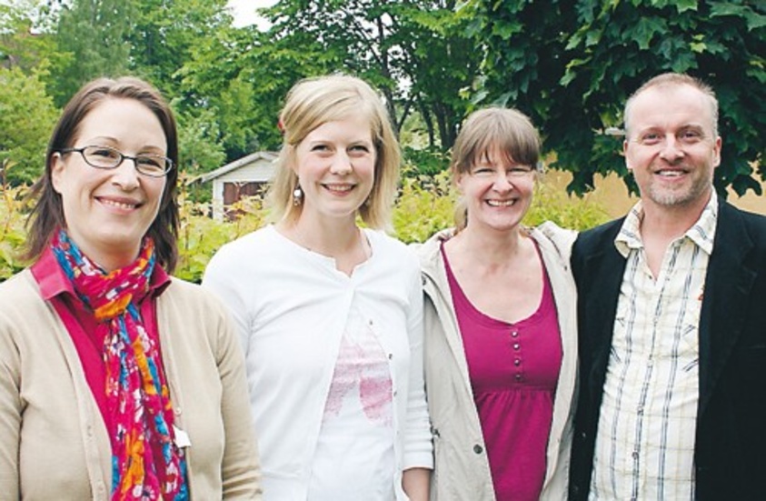 Jenny Engå, Sofia Fälth, Tina Ragnar och Jörgen Olsson har utformat musikskolans jubileumsprogram. Även Jerker Carlsson och Roland Yngwe har hjälpt till.