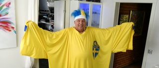 Gigantiska matchtröjan ska ge Sverige segern