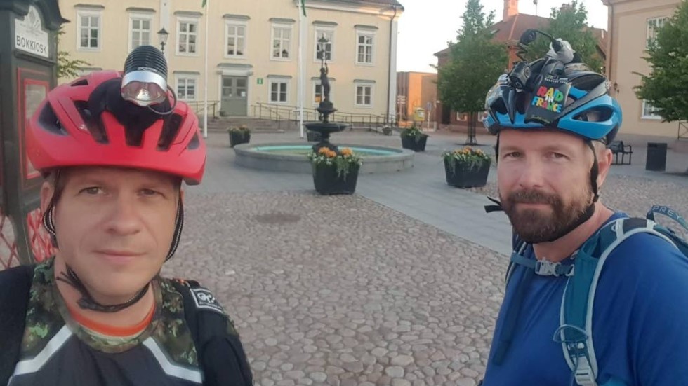 Tommy Ivarsson och Johan Lilja står bakom det nya äventyrsloppet som arrangeras i Vimmerby inom kort.