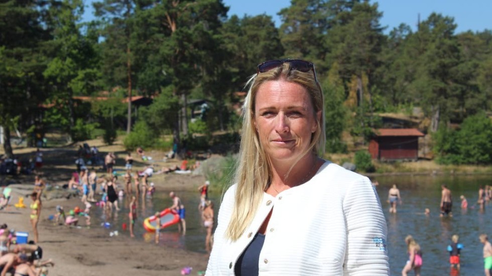 "Ifall det händer någonting rycker våra badvärdar ut direkt, säger Annika Källmark.
