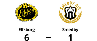 Storförlust för Smedby - 1-6 mot Elfsborg