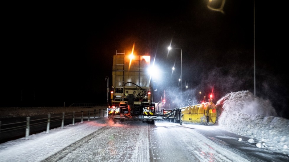 Jobbigt trafikväder väntas i Jämtland. Trafikverket förbereder halkbekämpning. Arkivbild.