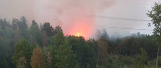 Skogsbrand utanför Finspång