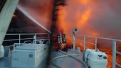 Svårsläckt brand på fartyg utanför Göteborg