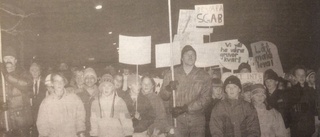 25 år sedan: Malåborna demonstrerade för sin framtid