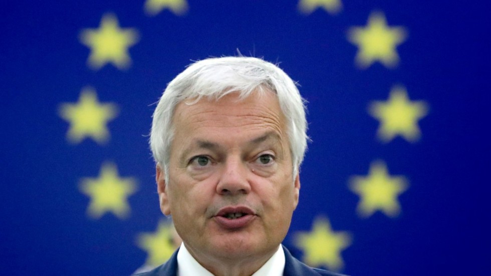 EU:s justitiekommissionär Didier Reynders. Arkivfoto.