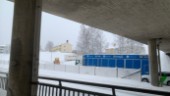 Efter snöfallet – lastbilar orsakar långa köer i centrala Skellefteå