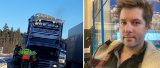 Tom-Erik från Norge blev hjälte efter lastbilsbranden – kastade snö i motorhuven: ”Instinkten tog över”