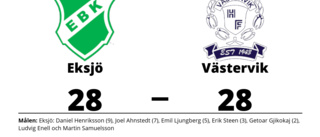 Efterlängtad poäng för Västervik - bröt förlustsviten mot Eksjö